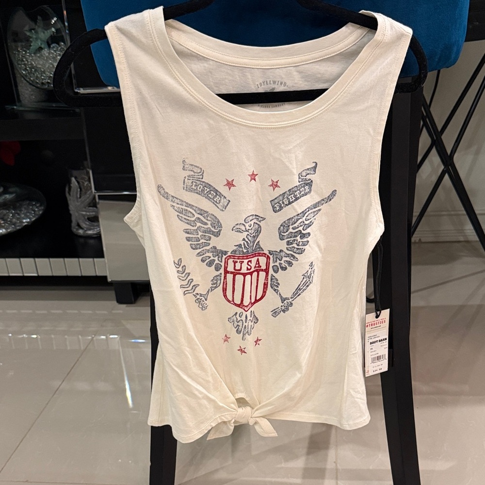 Boot Barn - White USA Graphic Muscle Tee